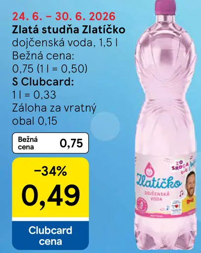Zlatá studňa Zlatíčko dojčenská voda
