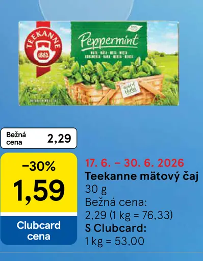 Teekanne mätový čaj