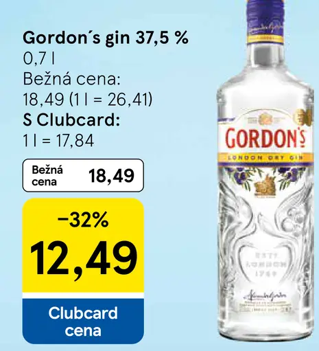 Gordon's gin 37,5 %