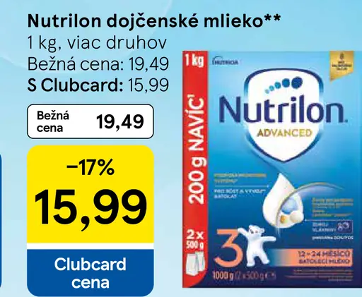 Nutrilon Profutura dojčenské mlieko