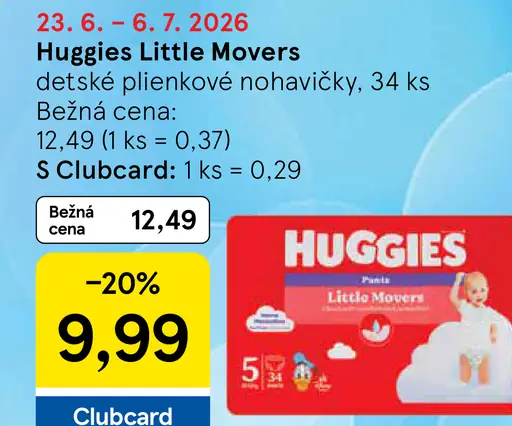 Huggies Little Movers detské plienkové nohavičky