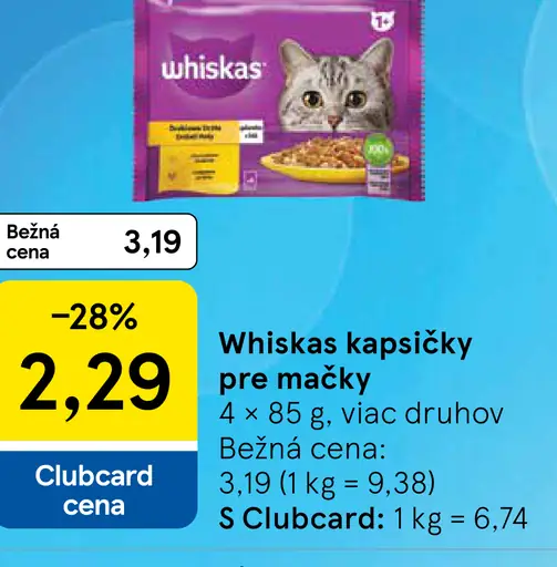 Whiskas Kapsičky pre mačky