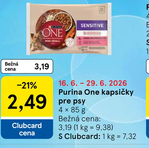 Purina One kapsičky pre psy