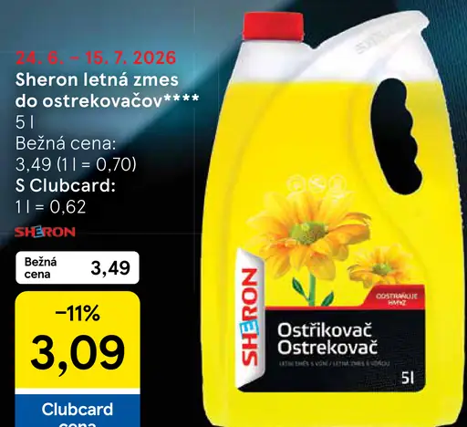Sheron letná zmes do ostrekovačov