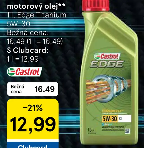 Castrol Edge Titanium 5W-30 motorový olej