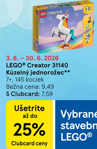 LEGO Creator 31140 Kúzelný jednorožec