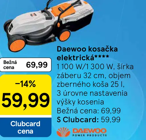 Daewoo elektrická kosačka