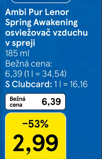 Ambi Pur Lenor Spring Awakening Osviežovač Vzduchu v Spreji
