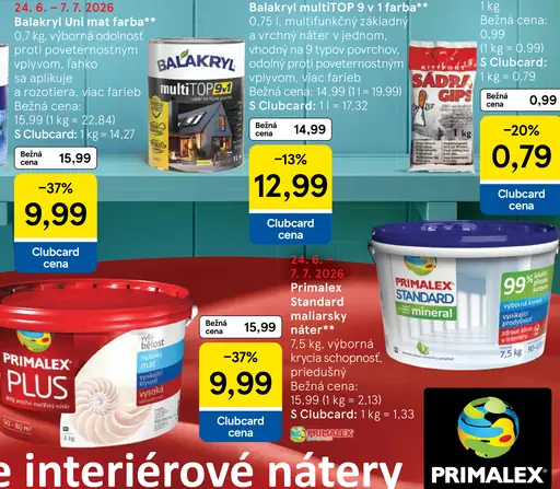 Primalex Plus maliarsky náter