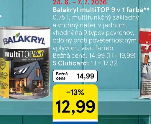 Balakryl multiTOP 9 v 1 farba