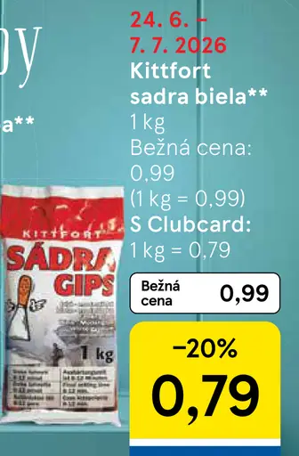 Kittfort sadra biela