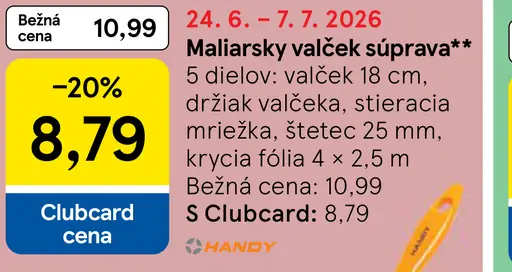 Handy maliarsky valček súprava