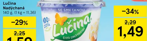 Lučina nadýchaná smotanový syr