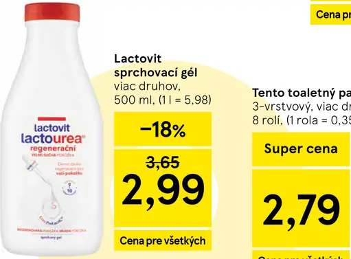 Lactovit Sprchovací gél
