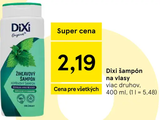 Dixi šampón na vlasy