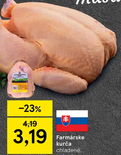 Farmárske kurča chladené balené