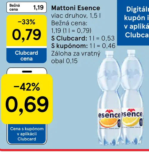 Mattoni Prírodná minerálna voda sýtená