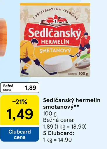 Sedlčanský Hermelín smotanový