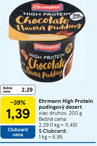 Ehrmann High Protein Chocolate Pudding