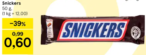 Snickers tyčinka