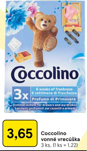 Coccolino parfumované vreckušky do bielizne