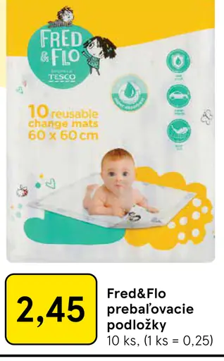 Fred&Flo prebaľovacie podložky
