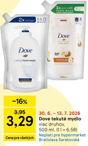 Dove Tekuté mydlo