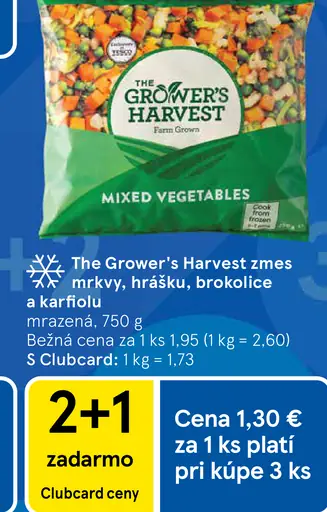 The Grower's Harvest zmes mrkvy, hrášku, brokolice a karfiolu