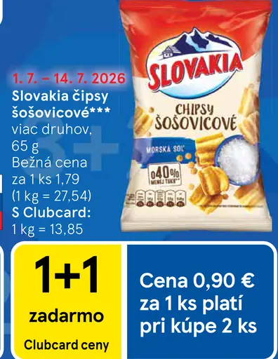 Slovakia čipsy šošovicové