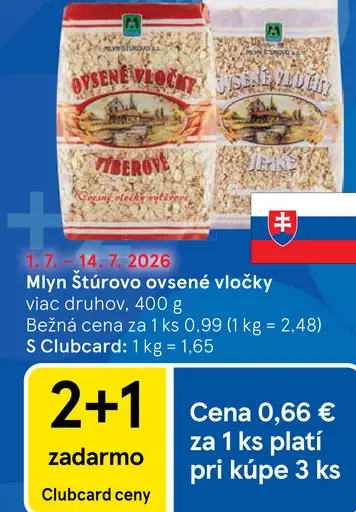 Mlyň Štúrovo ovsené vločky