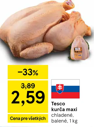 Tesco kurča maxi chladené