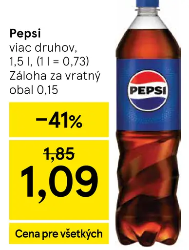 Pepsi nápoj viac druhov