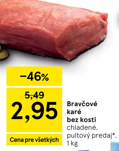 Bravčové karé bez kosti chladené