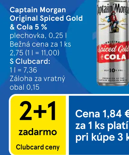 Captain Morgan Original Spiced Gold & Cola 5 % plechovka