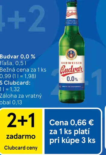 Budvar nealkoholické pivo 0,0 % plechovka
