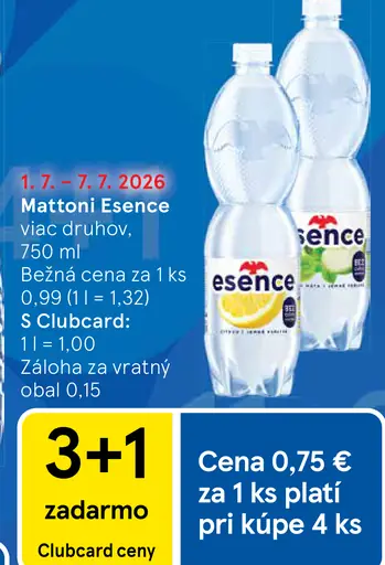 Mattoni Esence ochutená voda