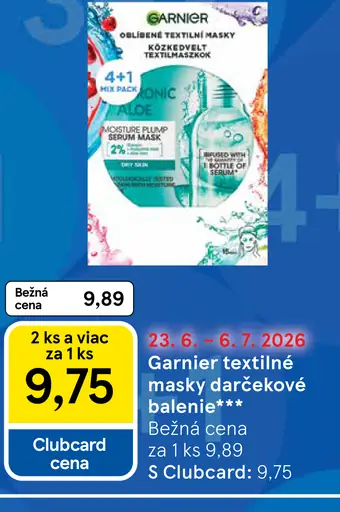 Garnier textilné masky darčekové balenie