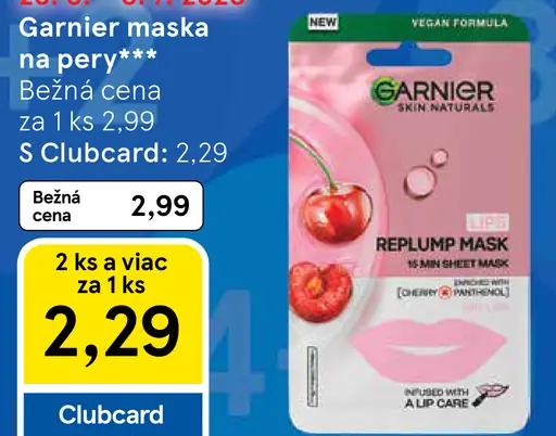 Garnier maska na pery