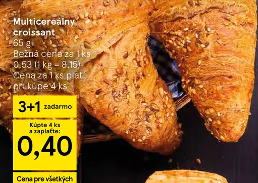 Tesco Multicereálny croissant