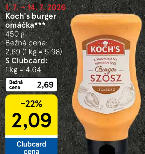 Koch's burger omáčka