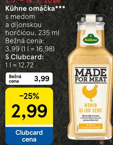 Kühne omáčka s medom a dijonskou horčicou