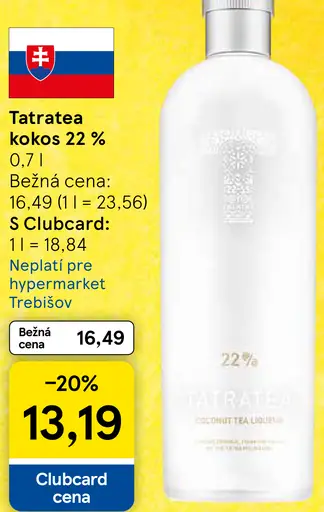 Tatratea kokos 22 %