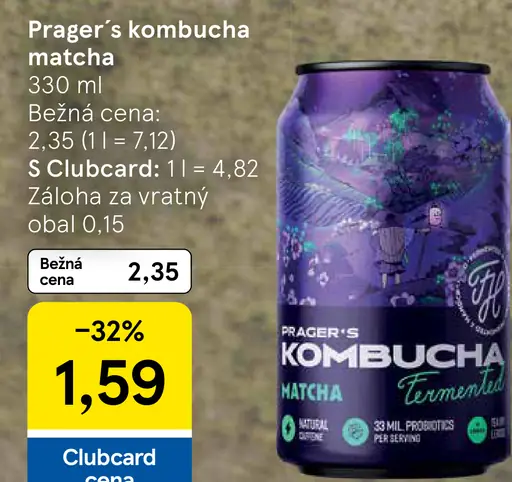 PRAGER'S Kombucha Matcha