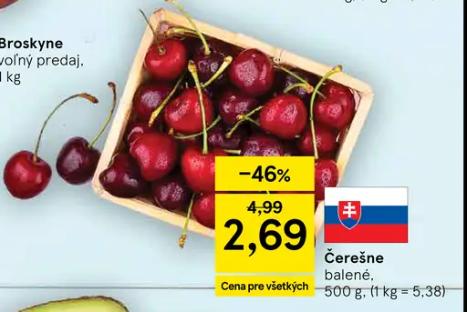 Čerešne balené