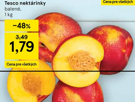 Tesco nektárinky