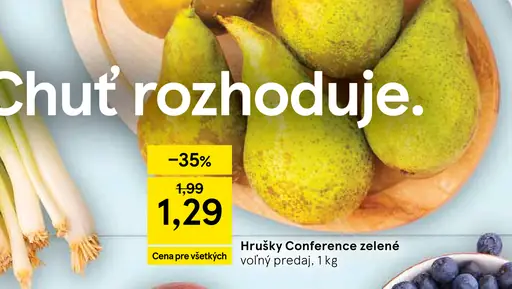 Hrušky Conference zelené