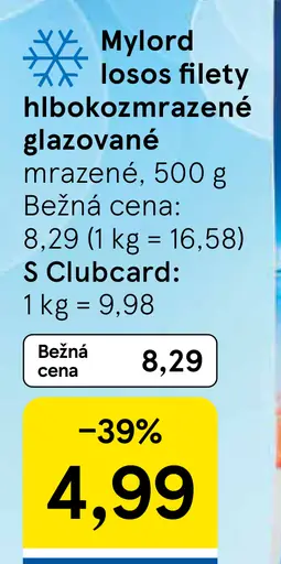 Mylord losos filety hlboko zmrazené, glazované
