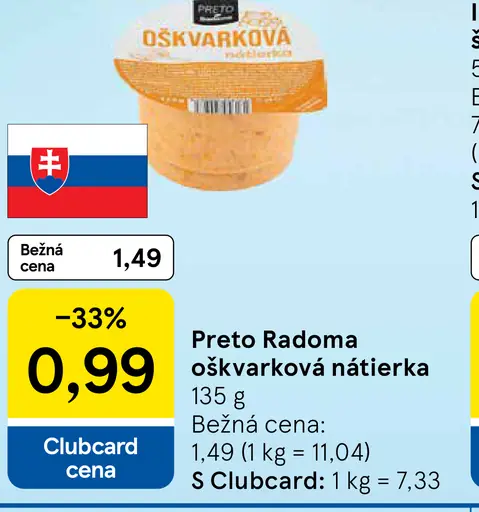 PRETO Radoma Oškvarková nátierka