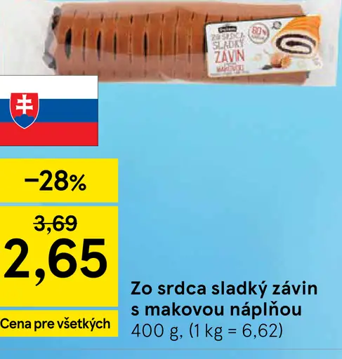 Zo srdca sladký závin s makovou náplňou