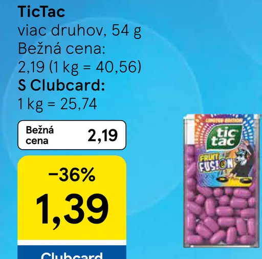 TicTac dražé